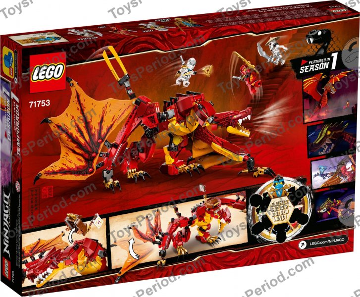 LEGO 71753 Fire Dragon Attack Set Parts List