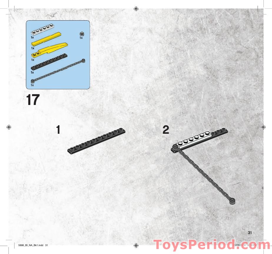 LEGO 5886 T-Rex Hunter Instructions and Parts List