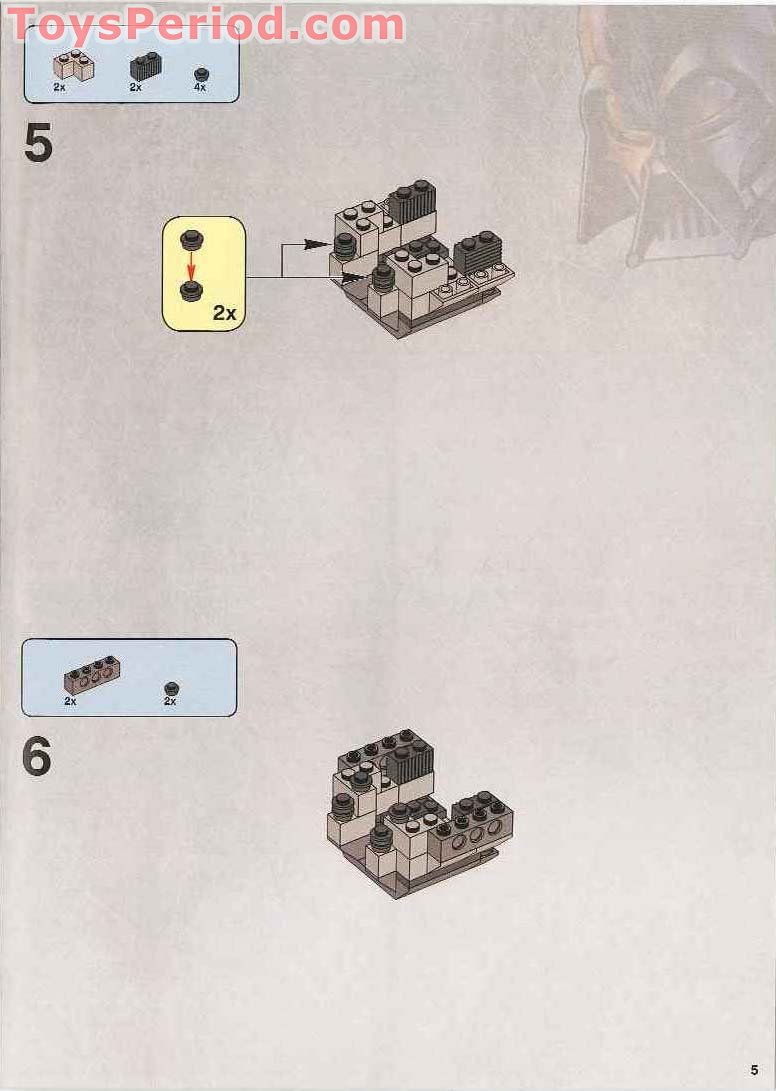 LEGO 7663 Sith Infiltrator Instructions and Parts List
