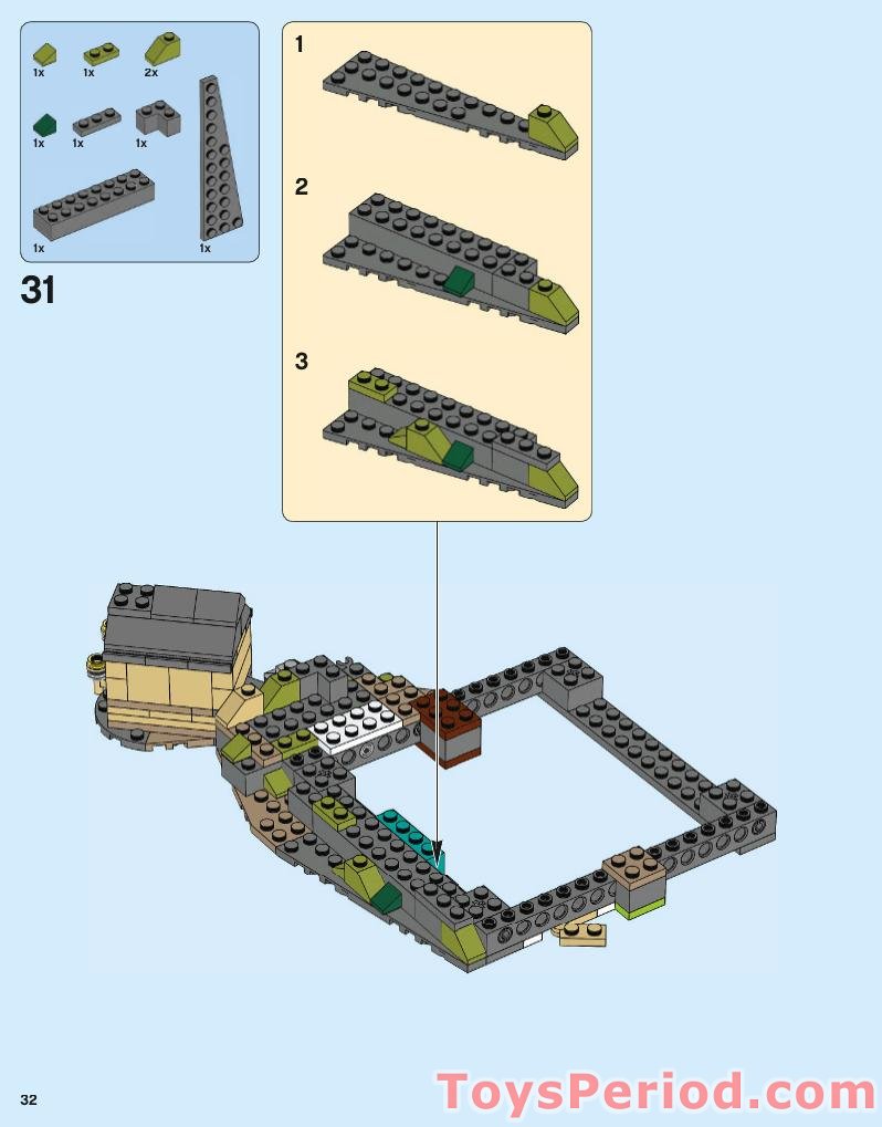 LEGO 71043 Hogwarts Castle Instructions and Parts List