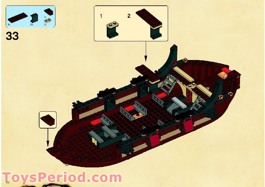 LEGO 6243 Brickbeard's Bounty Instructions and Parts List