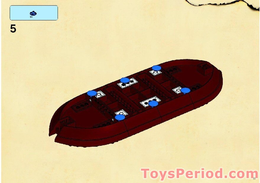 LEGO 6243 Brickbeard's Bounty Instructions and Parts List