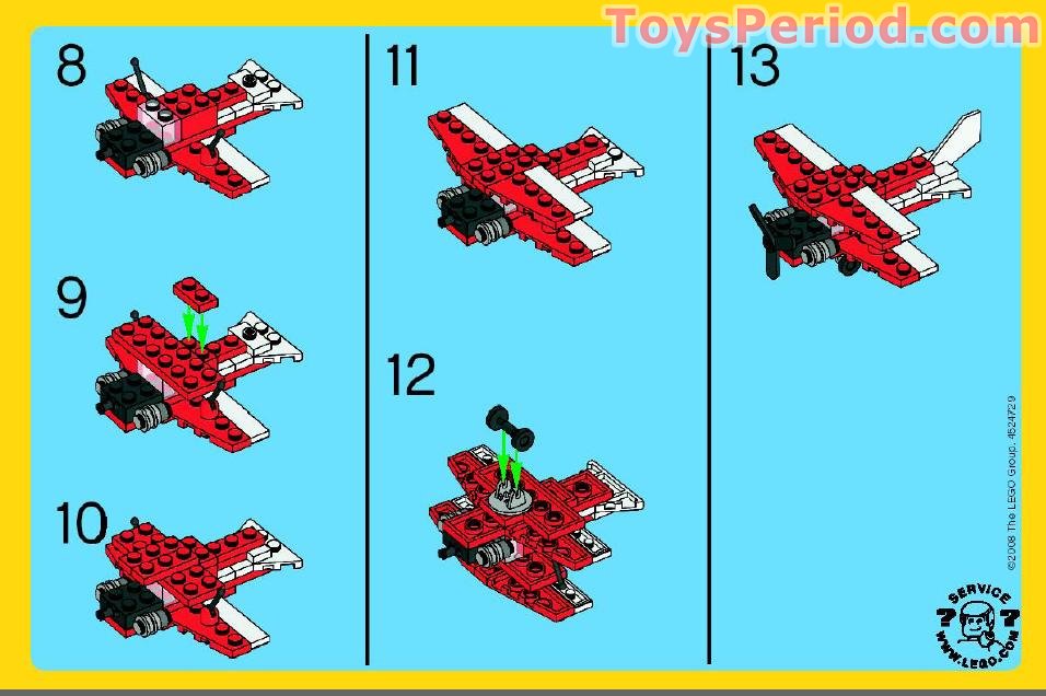 small lego plane instructions