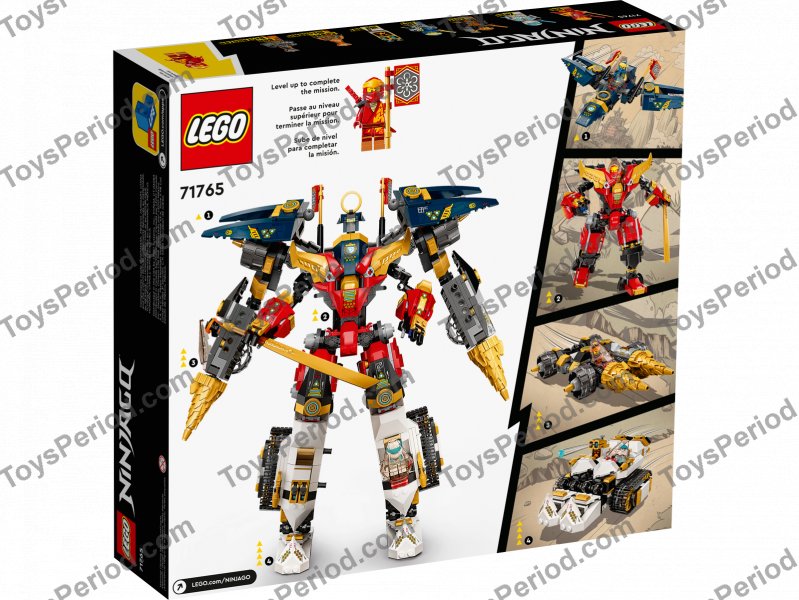 LEGO 71765 Ninja Ultra Combo Mech Set Parts List