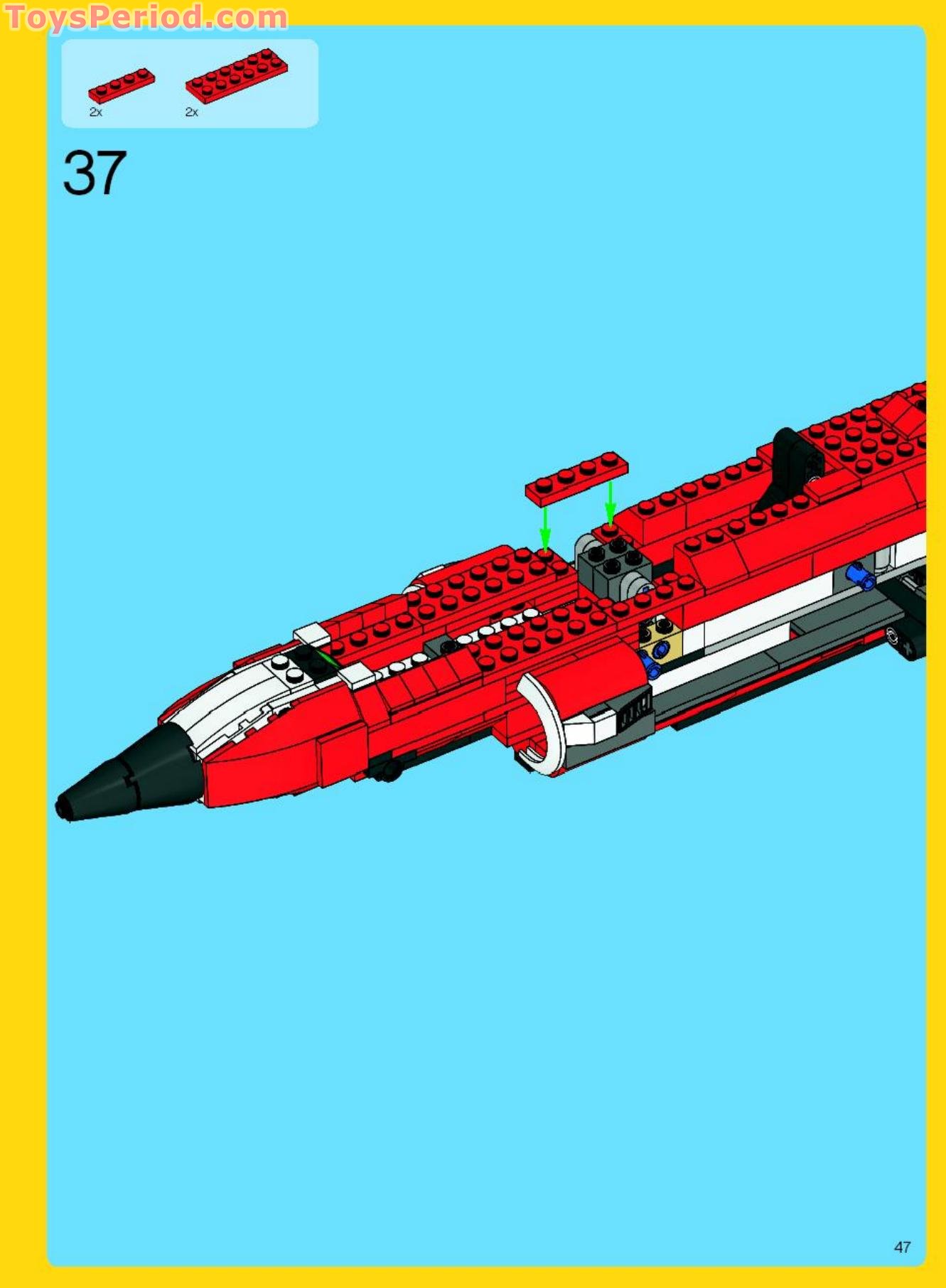LEGO 5892 Sonic Boom Instructions and Parts List