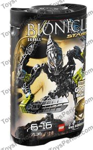 LEGO 7136 Bionicle Stars - Skrall Instructions and Parts List