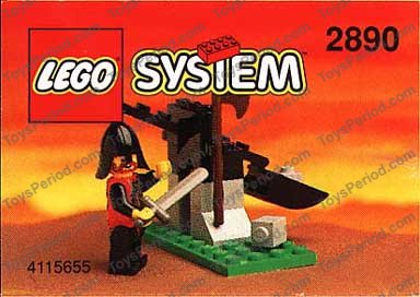 KING釜 カン付き 28cm LEGO 2890 Kabaya Promotional Set, King's Catapult Instructions and