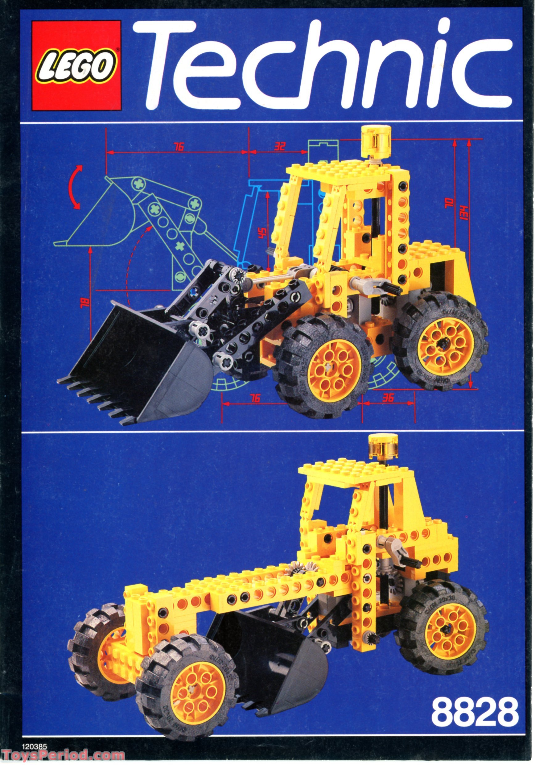 LEGO 8828 Front End Loader Instructions and Parts List