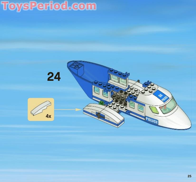LEGO 3658 Police Helicopter Instructions and Parts List