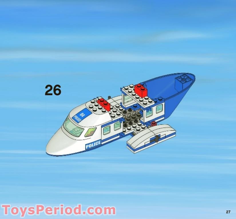 LEGO 3658 Police Helicopter Instructions and Parts List
