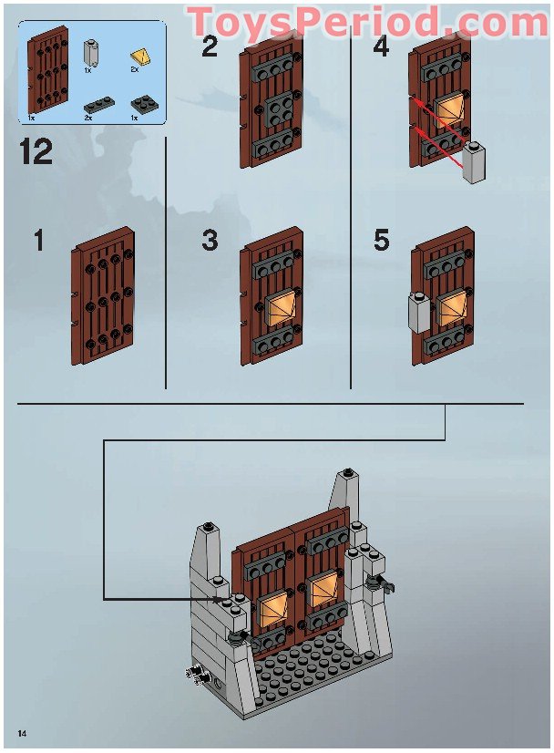 LEGO 7036 Dwarves' Mine Instructions and Parts List