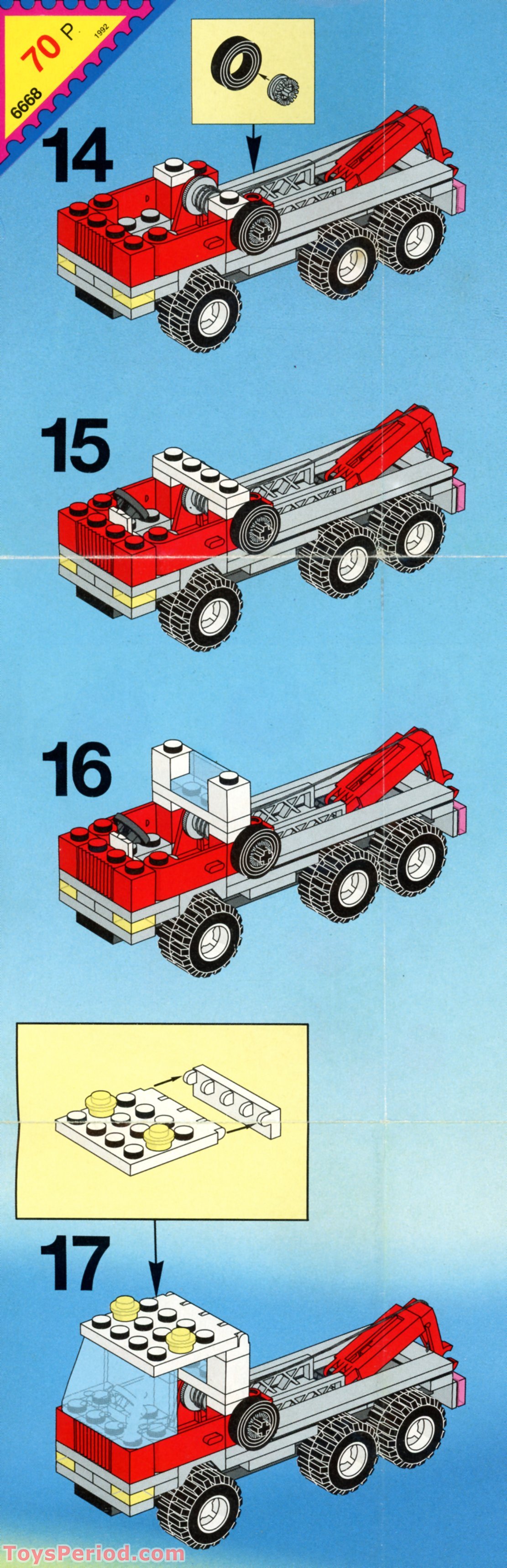 LEGO 6668 Recycle Truck Instructions and Parts List