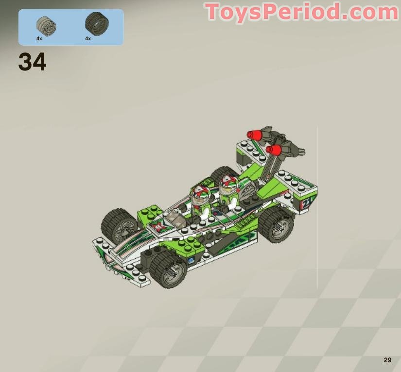 LEGO 8898 Wreckage Road Instructions and Parts List