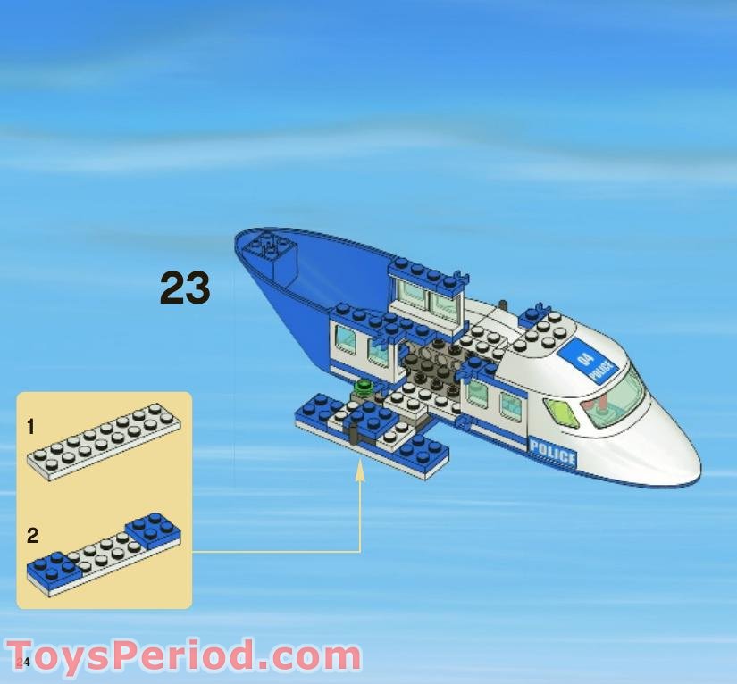 LEGO 3658 Police Helicopter Instructions and Parts List