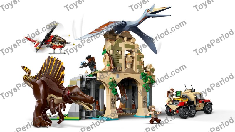 LEGO 76976 Spinosaurus & Quetzalcoatlus Air Mission Set Parts List