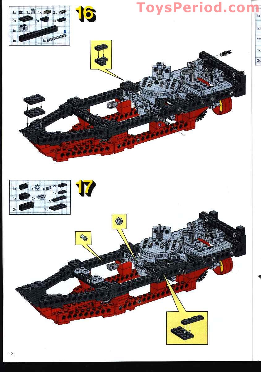 LEGO 8839 Supply Ship Instructions and Parts List