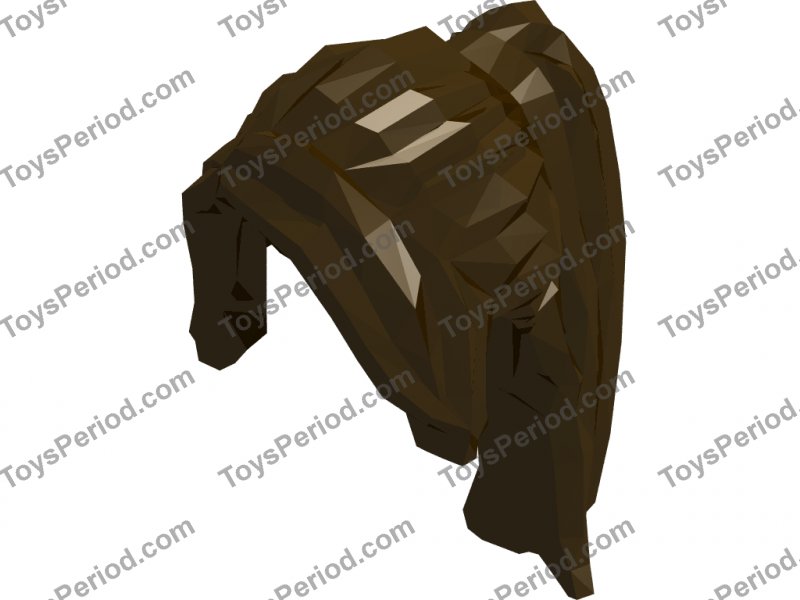 Lego 1x polybag hair headdress hair long wick black//black 62696 new