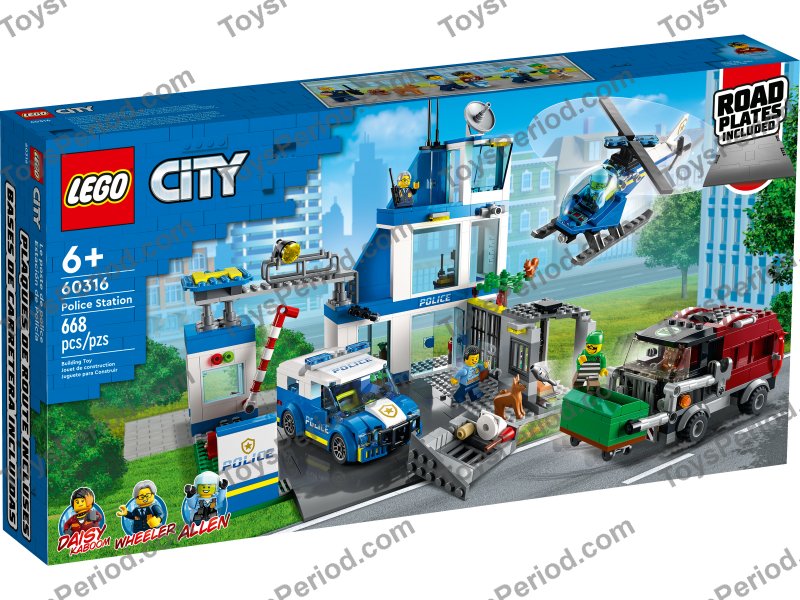 LEGO 60316 Police Station Set Parts List