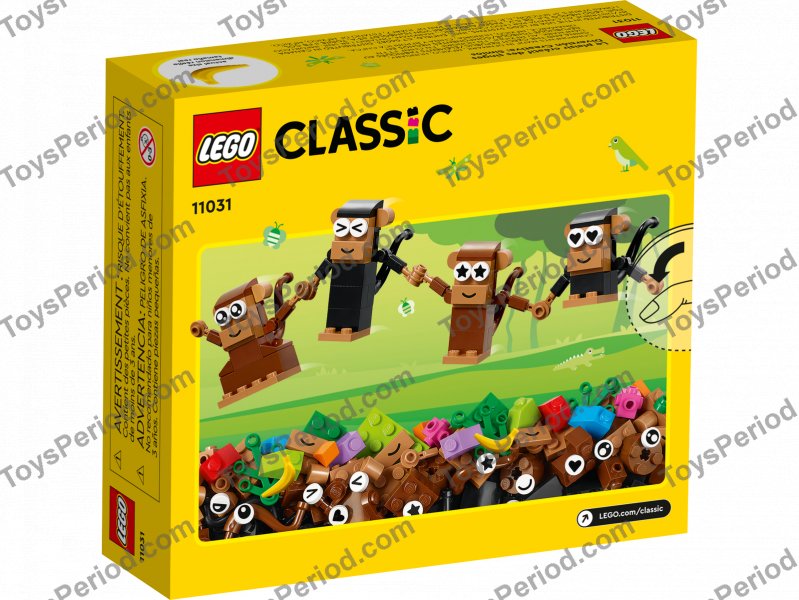 LEGO 11031 Creative Monkey Fun Set Parts List