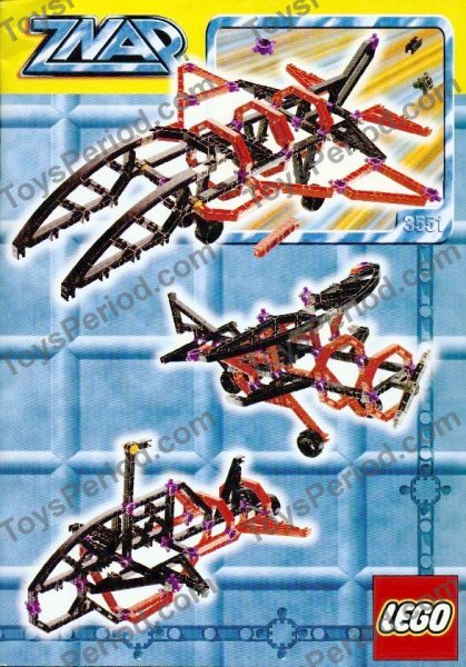 LEGO 3551 Dino-Jet Instructions and Parts List