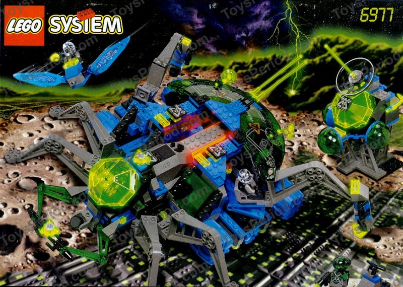LEGO 6977 Arachnoid Star Base Instructions and Parts List
