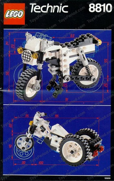 LEGO 8810 Alpha Racer Instructions and Parts List