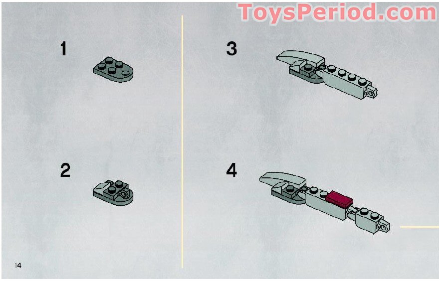 LEGO 8014 Clone Walker Battle Pack Instructions and Parts List