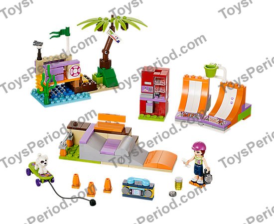 a＿ LEGO 41099 Heartlake Skate Park Set Parts List
