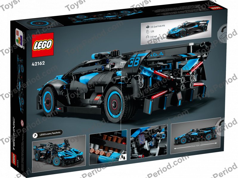 LEGO 42162 Bugatti Bolide Agile Blue Set Parts List