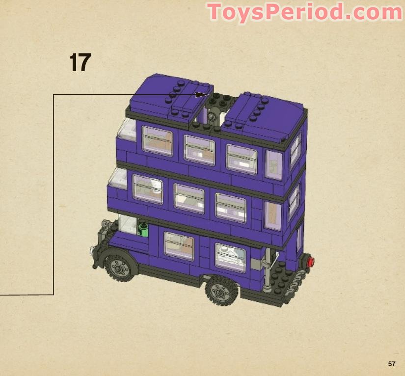 LEGO 4866 The Knight Bus Instructions and Parts List