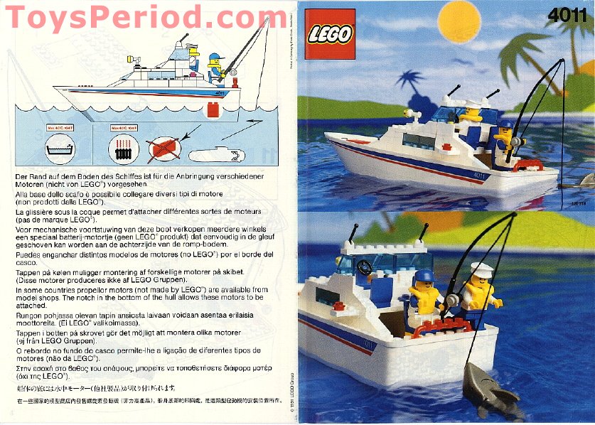 lego 4011 cabin cruiser set parts inventory and