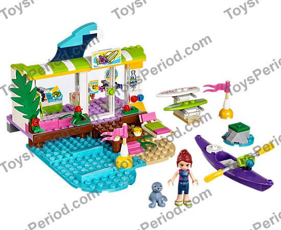 LEGO 41315 Heartlake Surf Shop Set Parts List