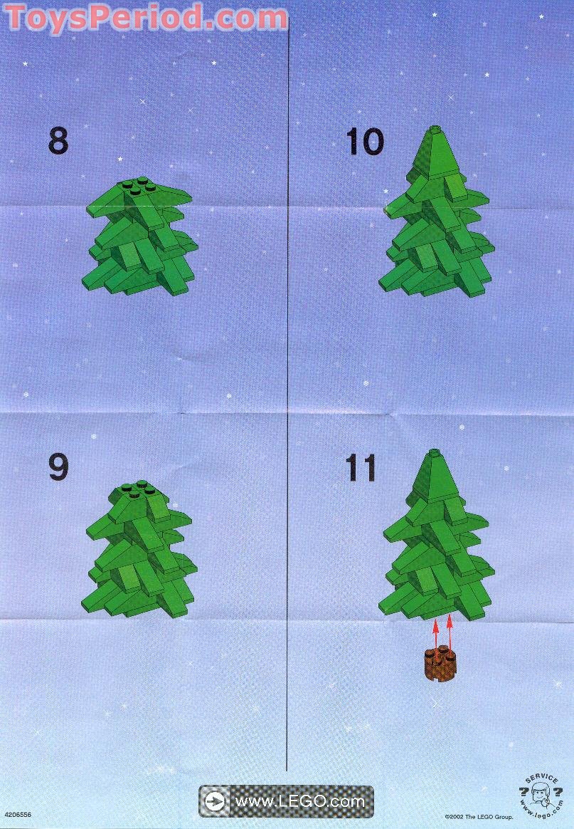 LEGO 10069 Christmas Tree Set Parts Inventory and Instructions LEGO Reference Guide