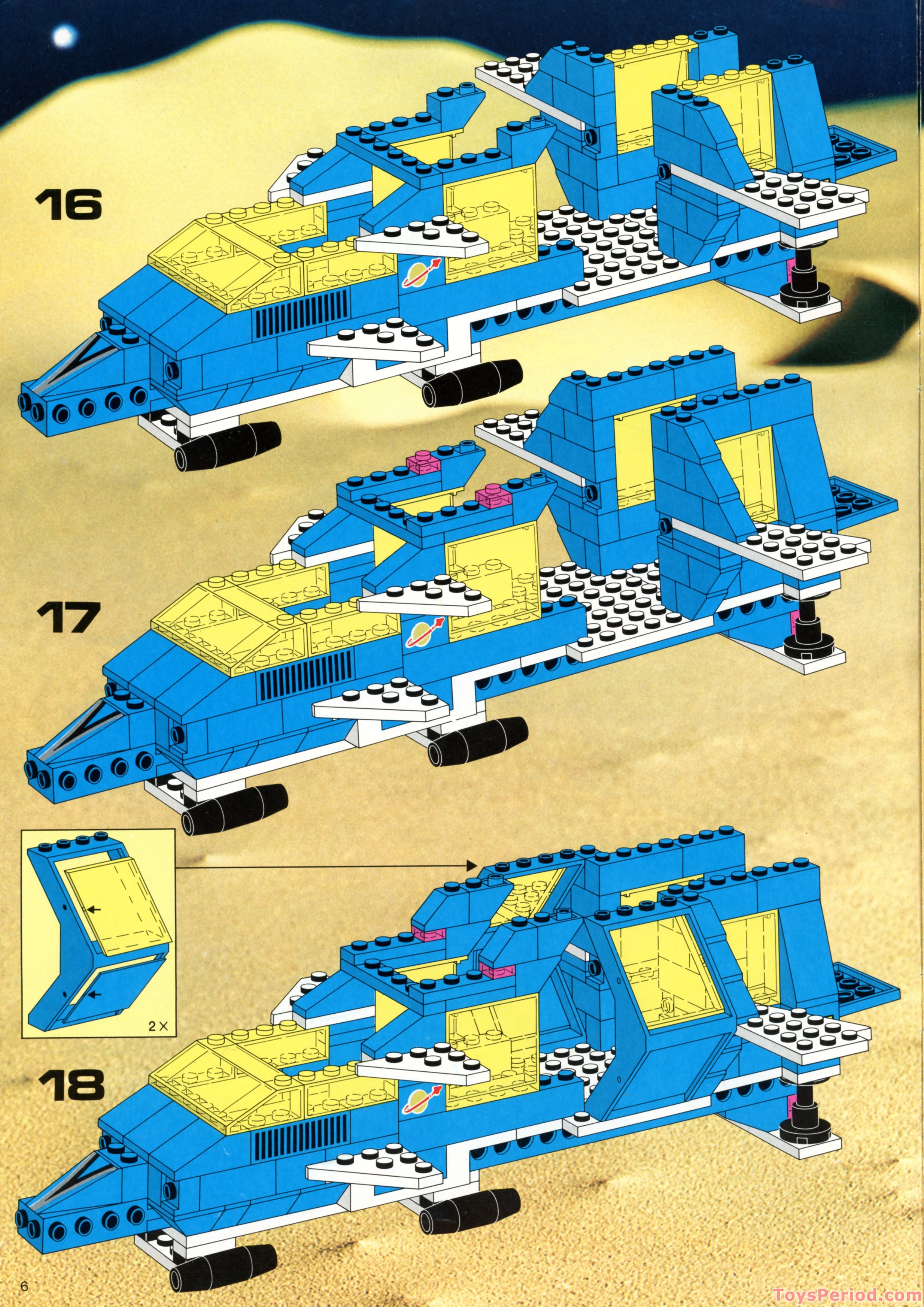 LEGO 6985 Cosmic Fleet Voyager Instructions and Parts List