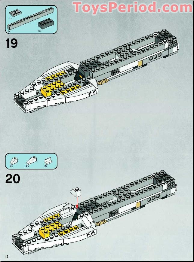 LEGO 7658 YWing Fighter Set Parts Inventory and Instructions LEGO