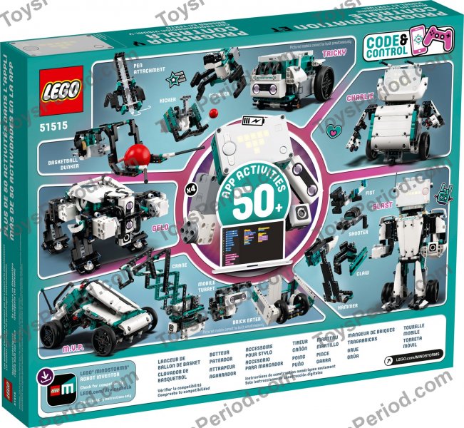LEGO 51515 Robot Inventor Set Parts List