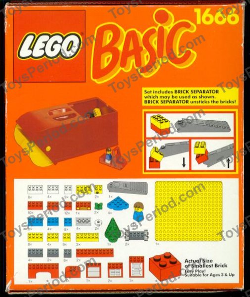 LEGO 1666 Brick Vac Set Parts Inventory and Instructions LEGO