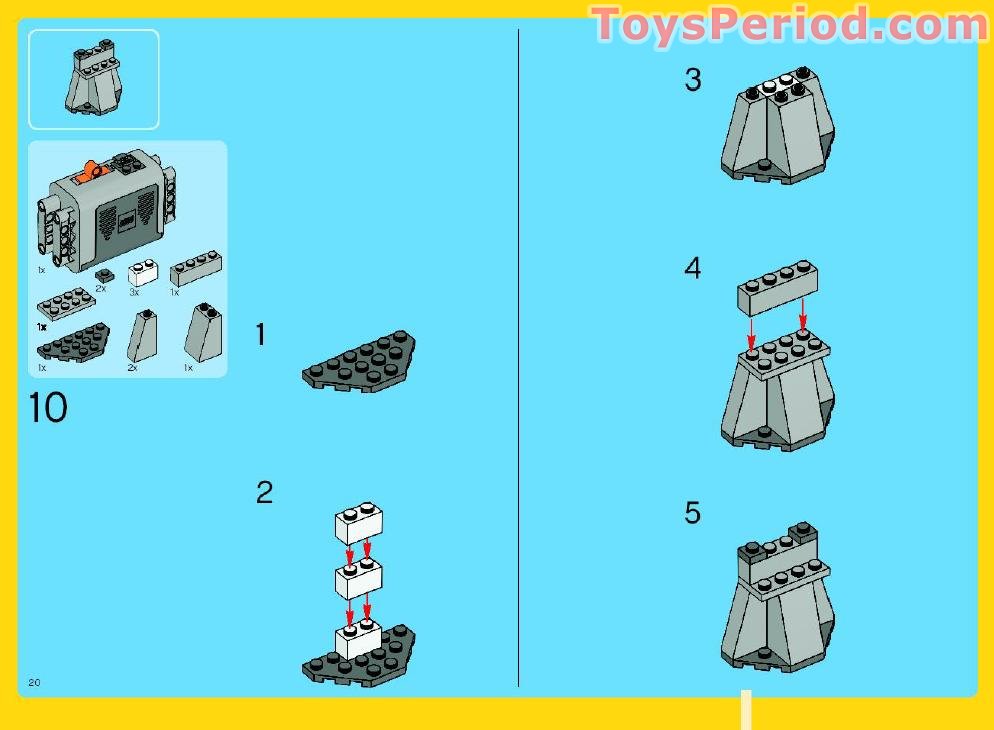 LEGO 4957 Ferris Wheel Instructions and Parts List