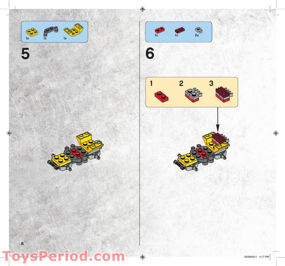 LEGO 5886 T-Rex Hunter Instructions and Parts List