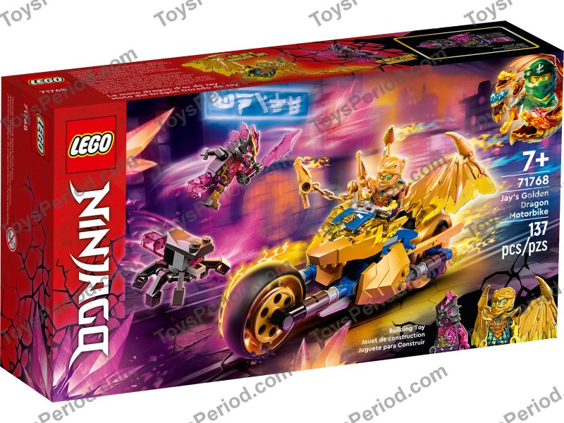 LEGO 71768 Jay's Golden Dragon Motorbike Set Parts List