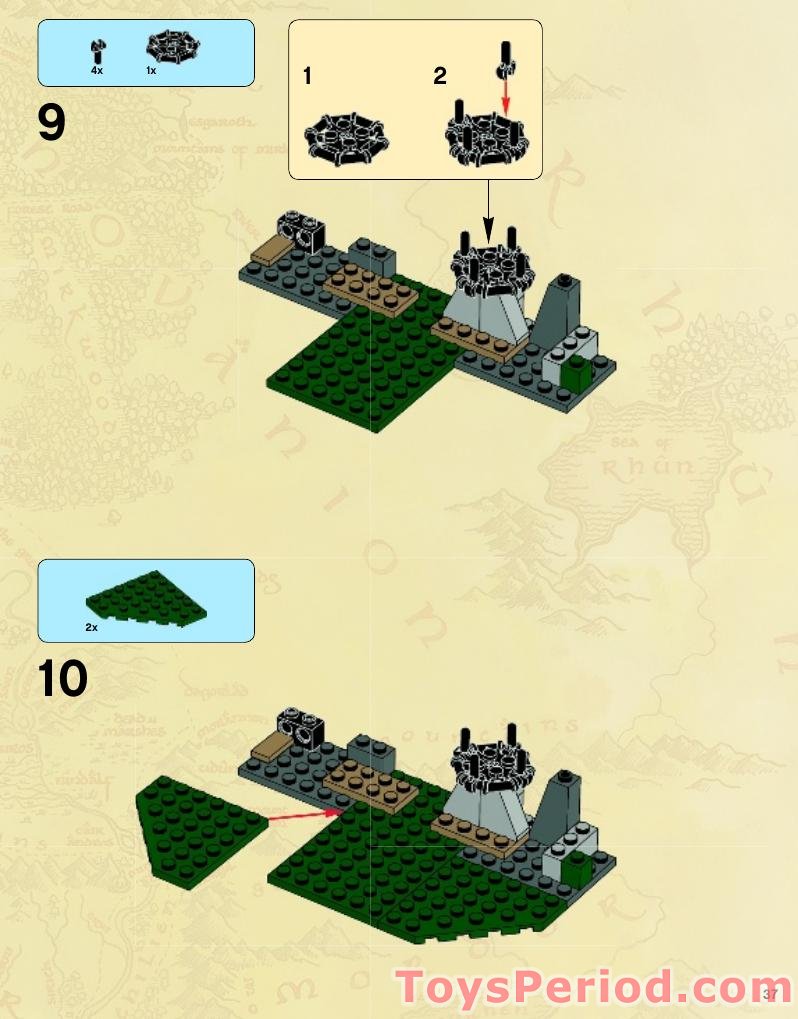 LEGO 9472 Attack on Weathertop Instructions and Parts List