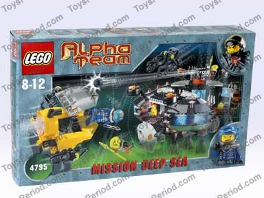LEGO 4795 Ogel Underwater Base and AT Sub Instructions and Parts List