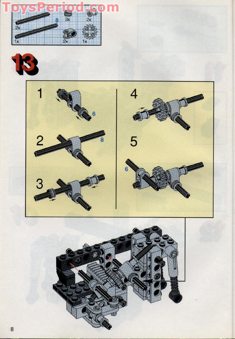 LEGO 8816 OffRoad Rambler Instructions and Parts List