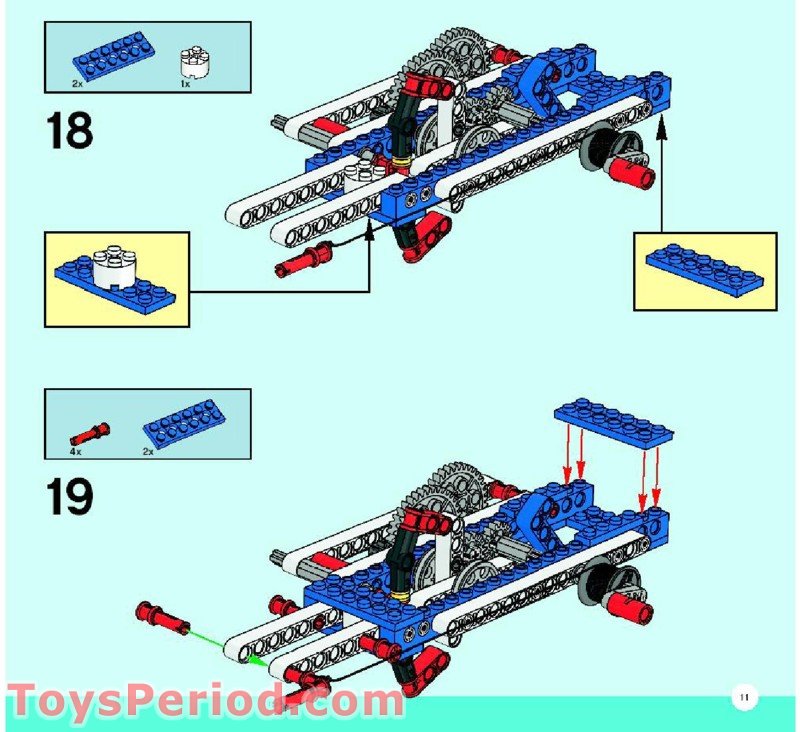 LEGO 9686-1 Simple and Motorized Mechanisms Base Set Set Parts ...