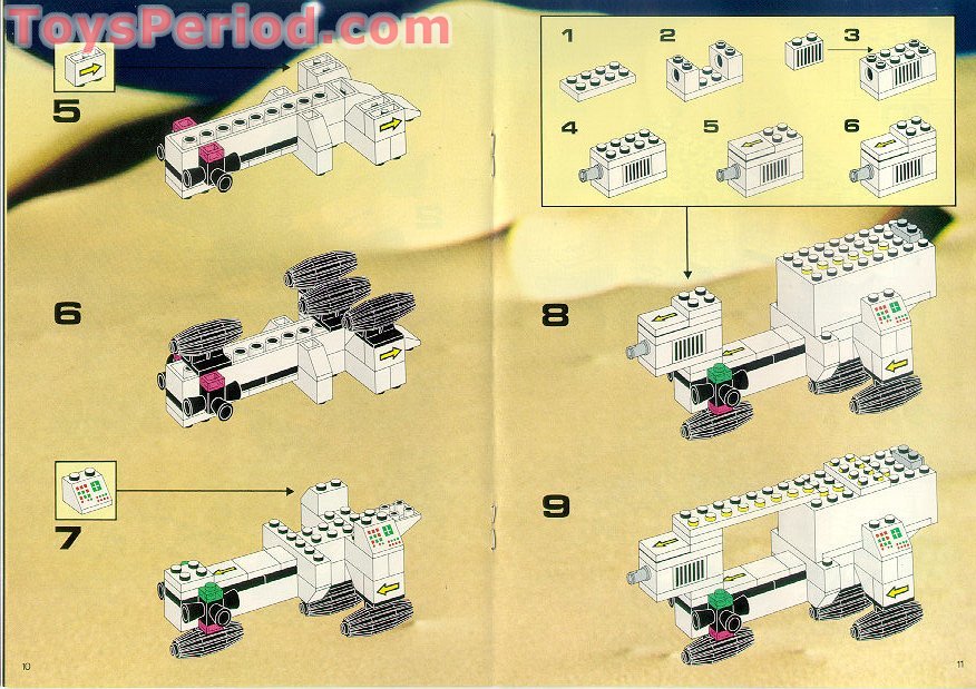 Lego 6780 Light And Sound Xt Starship Set Parts Inventory