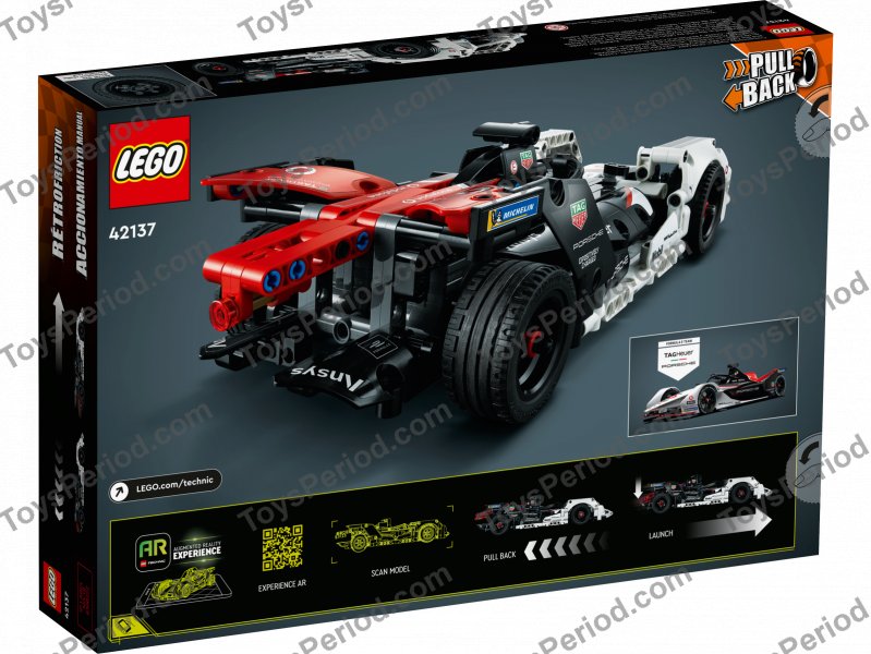 LEGO 42137 Formula E Porsche 99X Electric Set Parts List