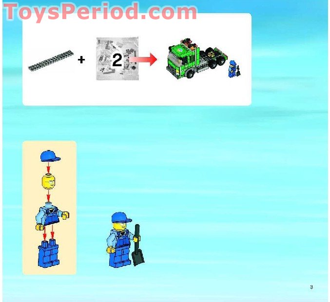 LEGO 7633 Construction Site Instructions and Parts List