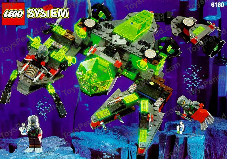LEGO 6160 Sea Scorpion Instructions and Parts List