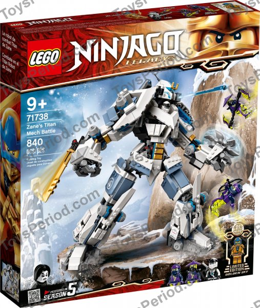 のこっち LEGO Ninjago Zane's Titanium Ninja Mech 71738 Toy Blocks