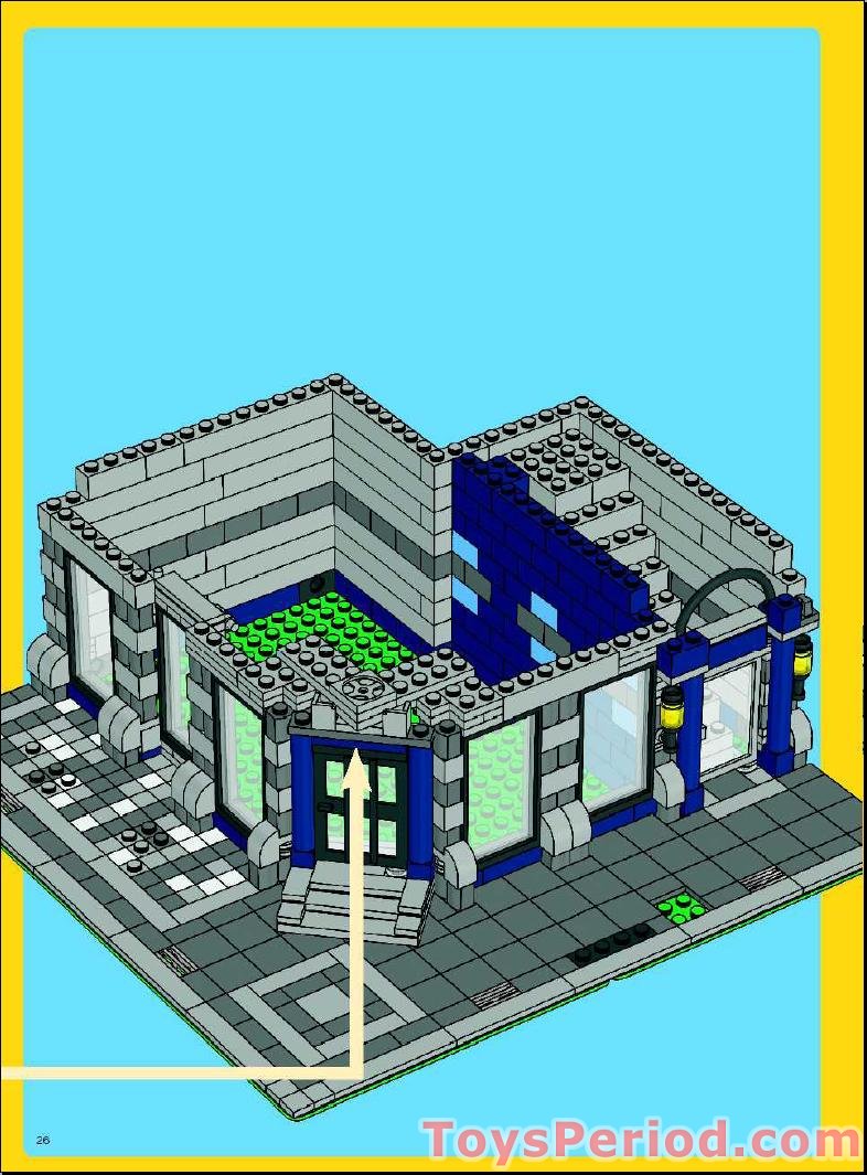 LEGO 10182 Cafe Corner (Café Corner) Instructions and Parts List